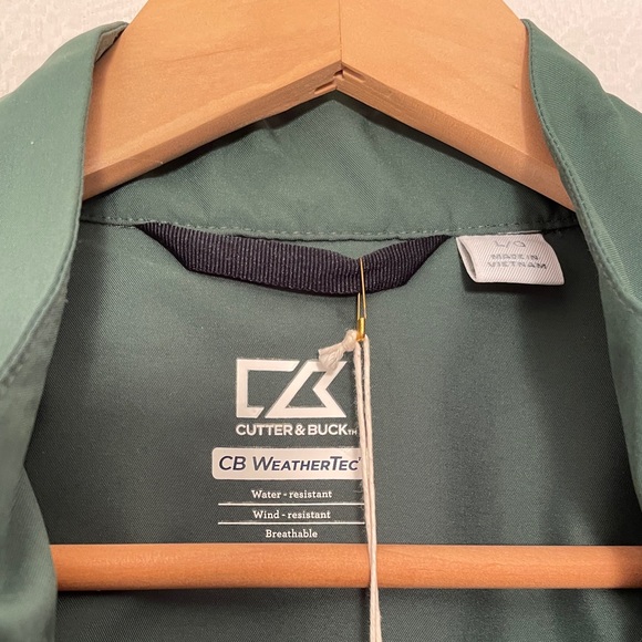 Cutter & Buck WeatherTec Green Jacket, L NWT - Picture 6 of 11